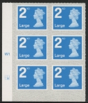 U3000  2nd Large. blue 2B  M19L cyld. W1  grid position R2  C2  SBP  s/L  Walsall  U/M (MNH)