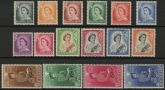 1953 New Zealand SG.723-36 Set of 16 values mounted mint Cat. £120.00